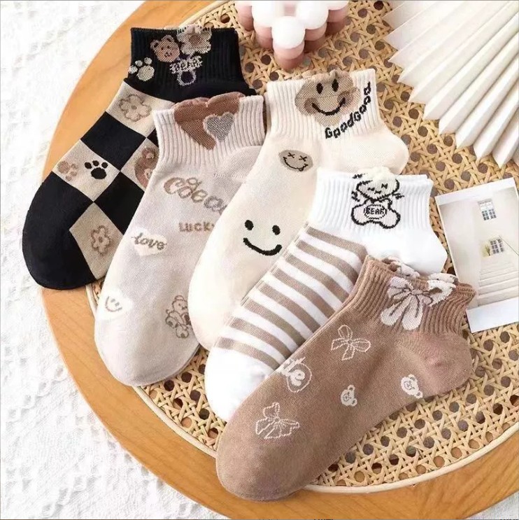 Korean Style Japanese Lace Socks For Girls Short Boat Socks